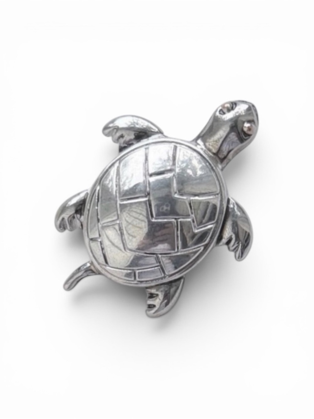 Best of Everything Large Sterling Silver Turtle Pendant Necklace Enhancer
